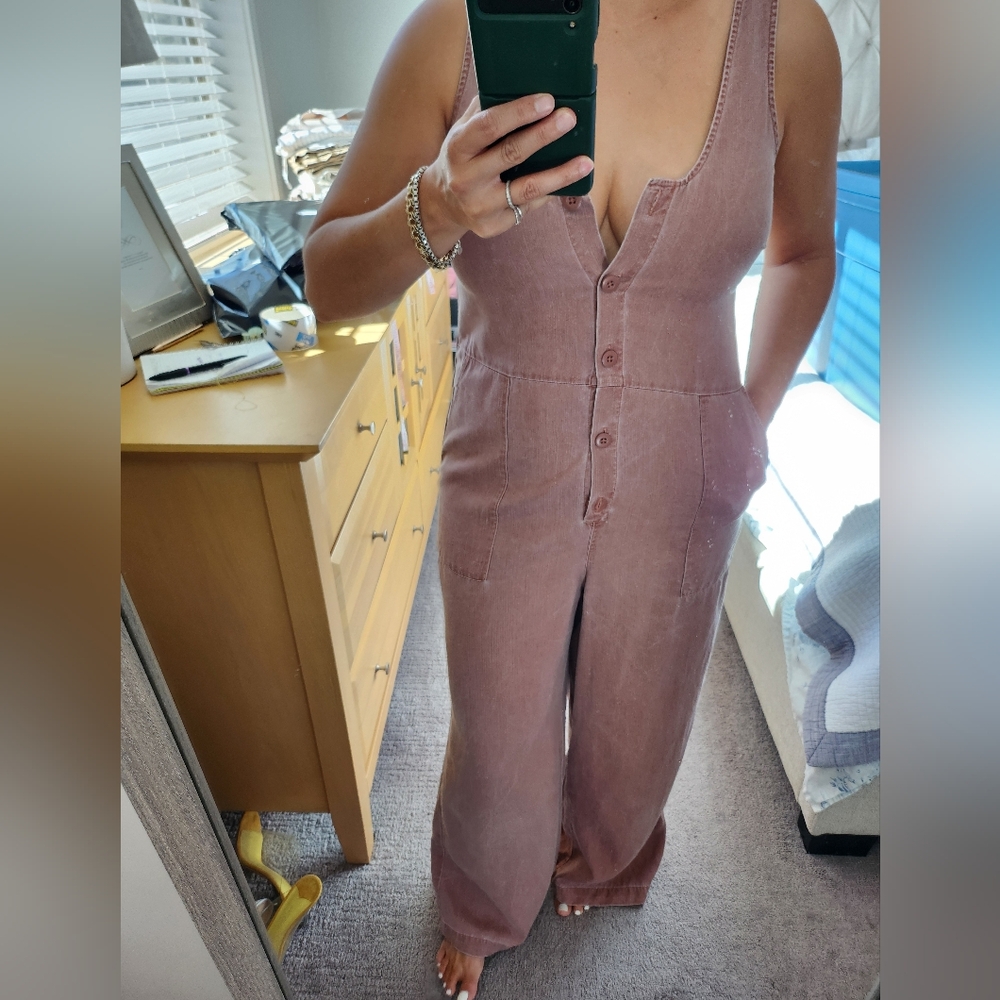 Old Navy Burgundy Jumpsuit
